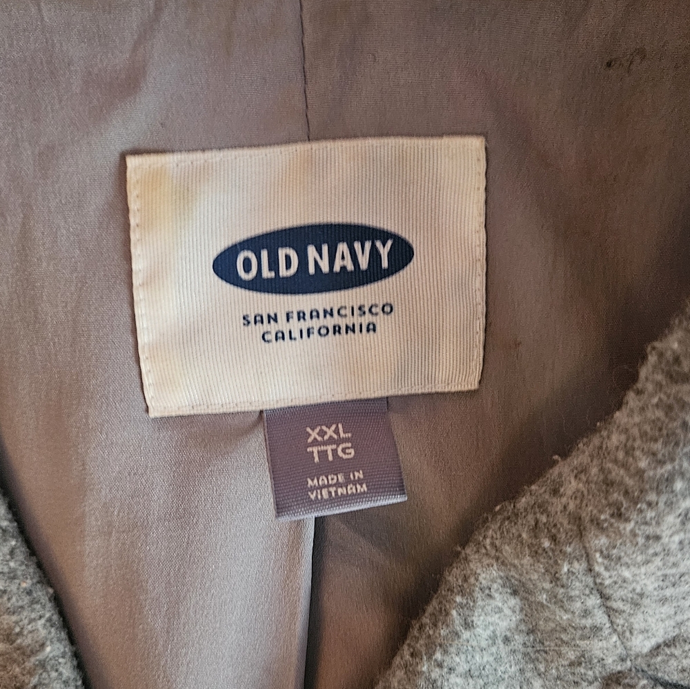 Women's Old Navy Gray Winter Pea Coat - Size XXL - Picture 6 of 7